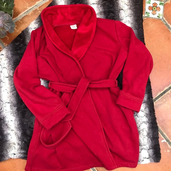 Plush red robe Clearance